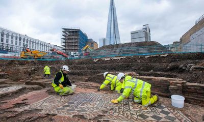 Lavish Roman mosaic is biggest found in London for 50 years