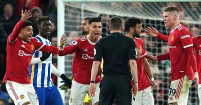 Man Utd hit with £20,000 fine for 'failing to control stars' furious Brighton reactions