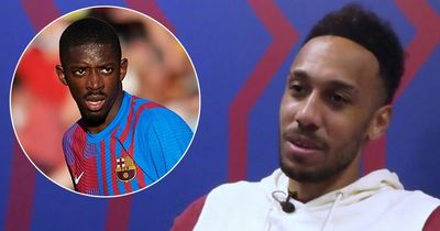 Pierre-Emerick Aubameyang's message to Arsenal target and "little brother" Ousmane Dembele
