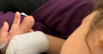 Girl's finger sliced ‘to the bone’ at KFC restaurant after horrific accident