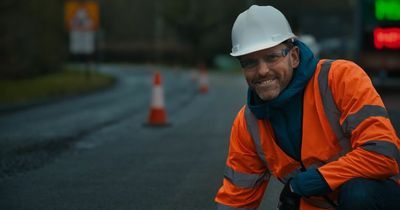 The Welsh road that has been re-surfaced using dirty nappies