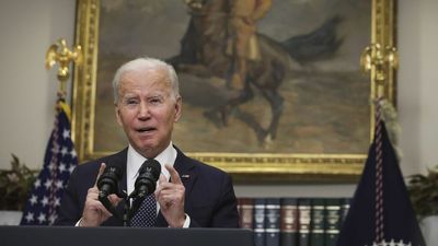 Biden sanctions Russian banks and declares Ukraine invasion has begun