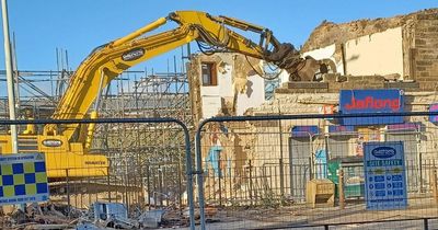 Former Edinburgh takeaway ripped down after suffering devastating fire