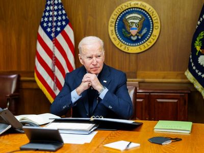 Biden Unveils First Wave Of Sanctions Against Russia, Promising 'We Have Our Next Move Prepared'