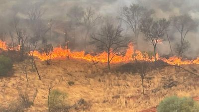 Gascoyne pastoralists fight fire through rain, as ongoing lightning continues to spark blazes