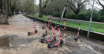 Man annoyed after finding E scooters in his way near Sefton Park