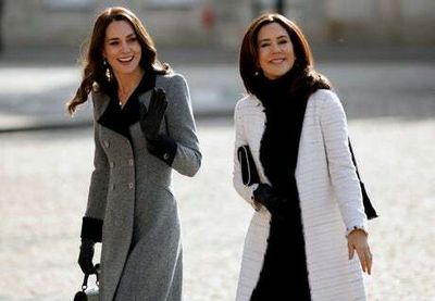 Duchess of Cambridge and Crown Princess Mary meet in Denmark
