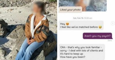 Woman feels 'violated' after she's sent 'gross' message by her therapist on dating app