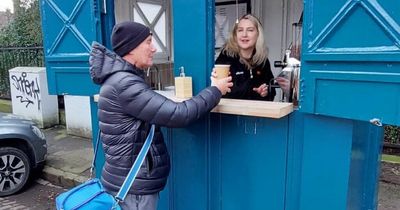 Edinburgh author Irvine Welsh spotted at coffee shop he says is the 'best in the city'