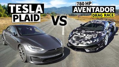 780 HP Lamborghini Aventador Is No Match For A Tesla Plaid