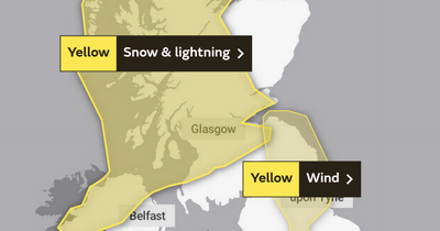 Snow, high winds and lightning weather warning issued