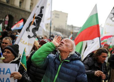 Weary of promises, Bulgarians protest against COVID curbs, inflation
