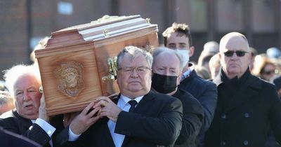 RTE's Joe Duffy fights back tears as he says emotional goodbye to mother Mabel at funeral