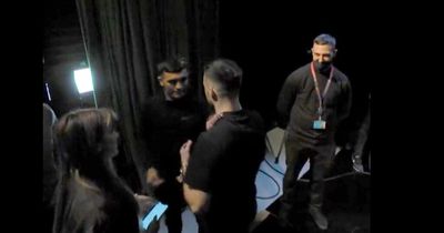Josh Taylor offers Jack Catterall tactical advice in backstage chat