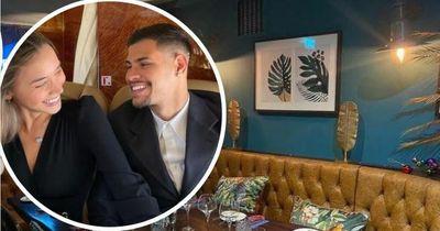Bruno Guimarães and girlfriend Ana Martins already regulars at popular Newcastle restaurant