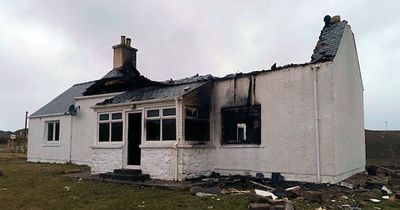 Couple describe lucky escape after lightning destroyed Outer Hebrides home