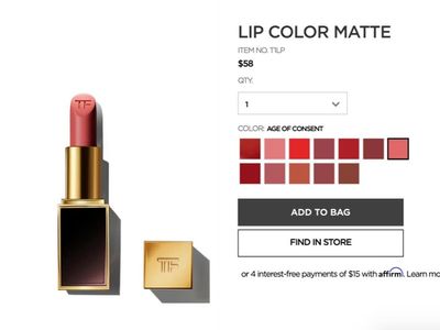 Tom Ford faces backlash over ‘disturbing’ lipstick shade names