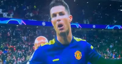 Cristiano Ronaldo's furious half time complaint spotted on BT Sport camera