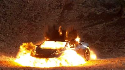 Artist Blows Up Lamborghini Huracan To Create 999 NFTs