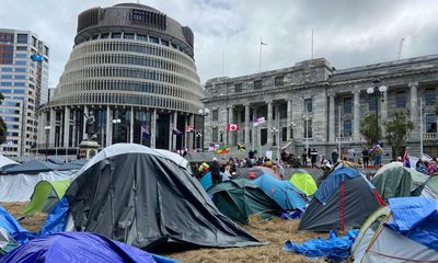 Anti-Covid vaccine mandate protesters chase New Zealand’s Jacinda Ardern outside school