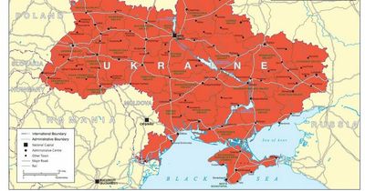 Ukraine map: How big is the country and who borders it?