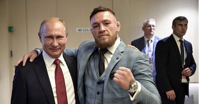 Conor McGregor's smiley picture and tribute to Russia's Vladimir Putin despite warning from security