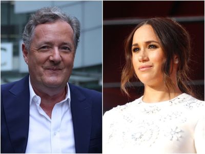 Piers Morgan asks Meghan Markle to be first guest on TalkTV show and discuss ‘unfinished business’