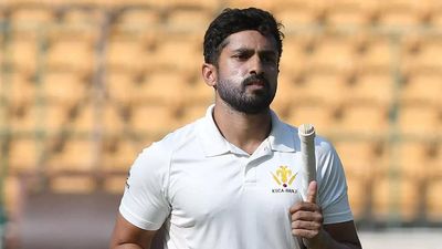 'I was short of batting practice', says Karun after bringing up his 15th first-class century