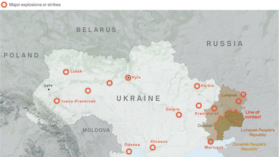 Mapping Russia's invasion of Ukraine