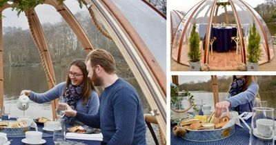 You can now get afternoon tea in the lakeside domes in Heaton Park