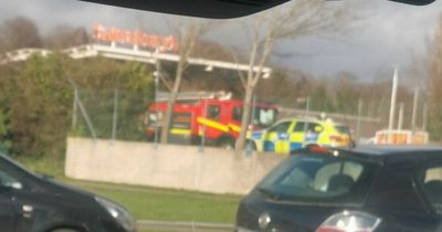Sainsbury's petrol station cordoned off after car crashes into pump