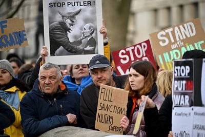 In Pictures: Protesters worldwide rally against Russia’s invasion of Ukraine