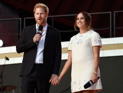 Prince Harry and Meghan Markle condemn Russia’s invasion and ‘stand with the people of Ukraine’