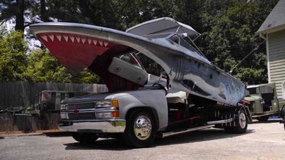 Man Fuses Chevy Truck And Boat Into Giant, Street-Legal Land Shark