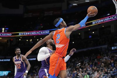 OKC Thunder player grades: SGA scores 32 points in return in a 124-104 loss to the Suns