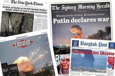 Russia invades Ukraine: how the world’s newspapers reacted