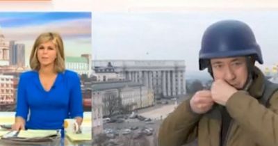 ITV's Kate Garraway concerned for GMB colleague Richard Gaisford as siren sounds during Kyiv report