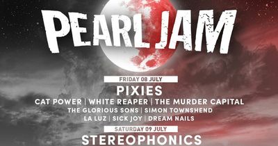 British Summer Time announce new Pearl Jam lineup additions including Stereophonics