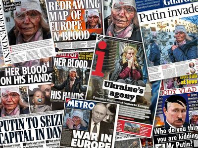 ‘A dark day for Europe’: How UK newspapers reported Russia’s invasion of Ukraine