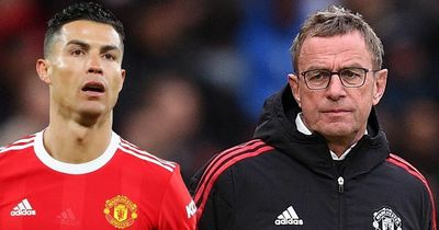 Cristiano Ronaldo's Man Utd dressing room antics split opinion after Ralf Rangnick warning