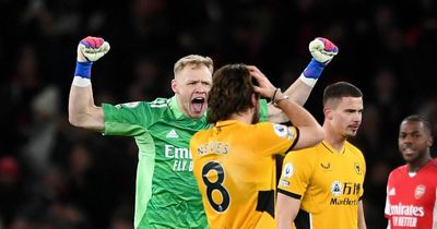 Arsenal fans spot what Aaron Ramsdale did right in front of Ruben Neves after Wolves win