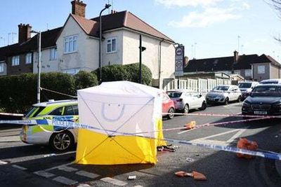 Three arrested after man, 35, stabbed to death in front of crowd in Brent