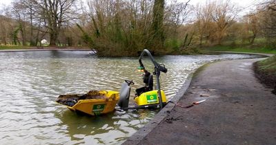 Dumper truck removed from Eastville Park lake after contractor incident