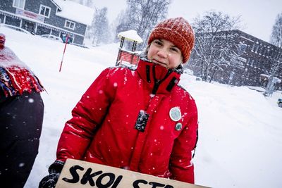 Activist Thunberg protests against Ukraine invasion outside Russian embassy in Stockholm