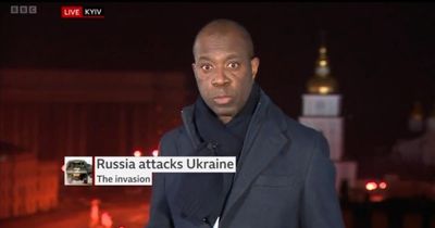 Heartbroken BBC journalist sheds tear during live TV report from Kyiv