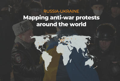 Russia-Ukraine: Mapping anti-war protests around the world