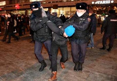 At least 1,800 people arrested in anti-war protests in Russia