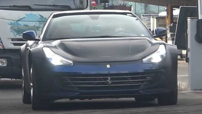 Wide Ferrari Test Mule Spied, But What Is It?