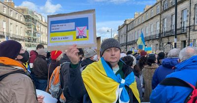 Hundreds take to Edinburgh streets in defiant showing against Russia's Ukraine invasion
