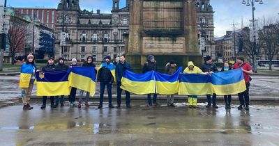 Ukrainians living in Glasgow speak out against Russia's invasion of their homeland